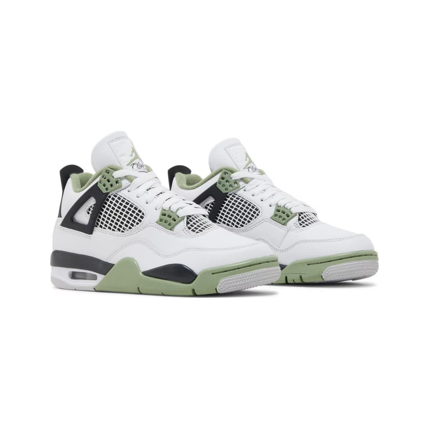 Air Jordan 4 Retro Olive Green/Dark Ash 'Seafoam'