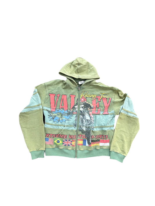 Vale Hoodie Motor Cross Olive