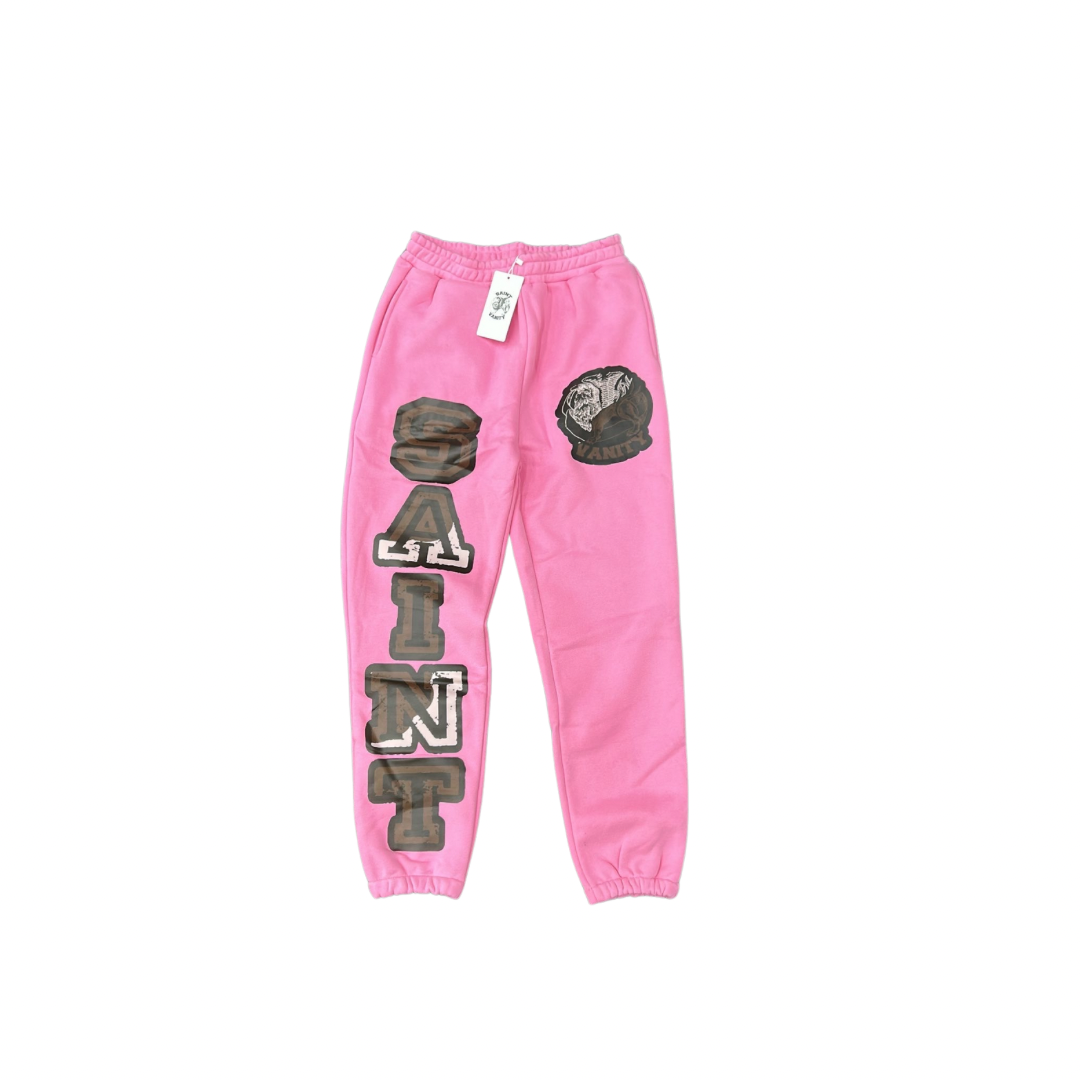 Saint Vanity Live Life in Vain Sweatpants Pink/Brown