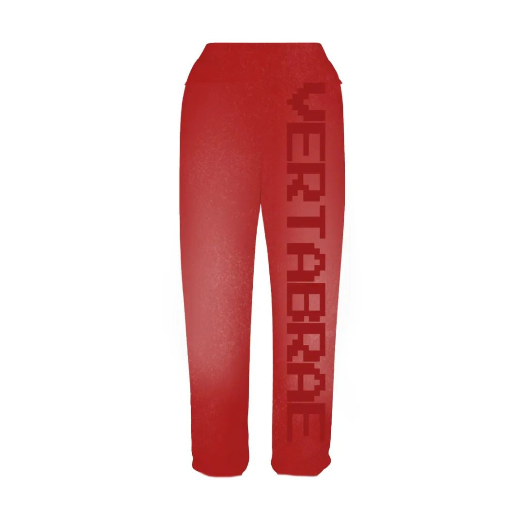 Vertabrae Sweatpants Red/Red