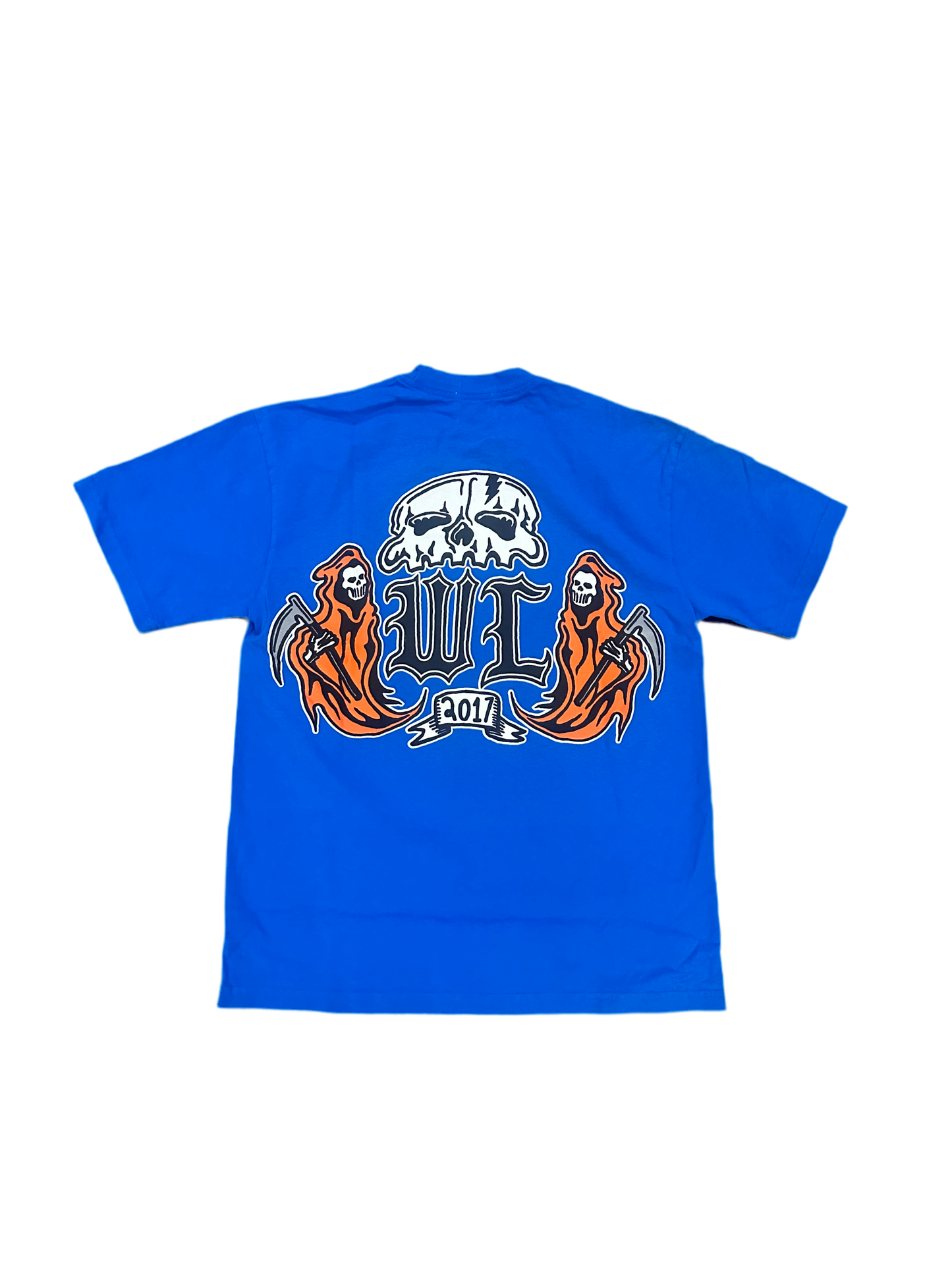 Warren Lotas WL Crest Tee Blue