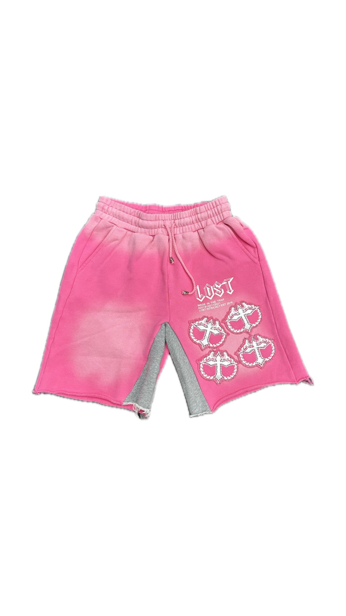 Lost Intricacy Sweat-shorts Rhinestone Pink