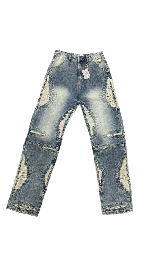 Vale Distressed Light Wash Jeans