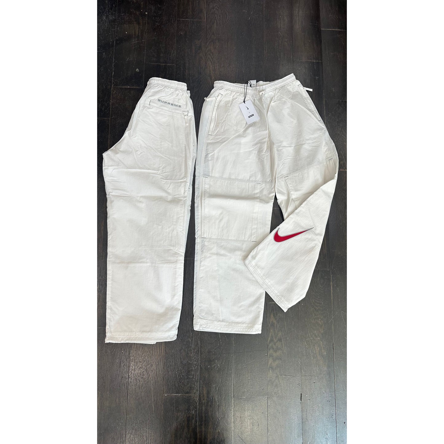 Supreme x Nike Track Pants White