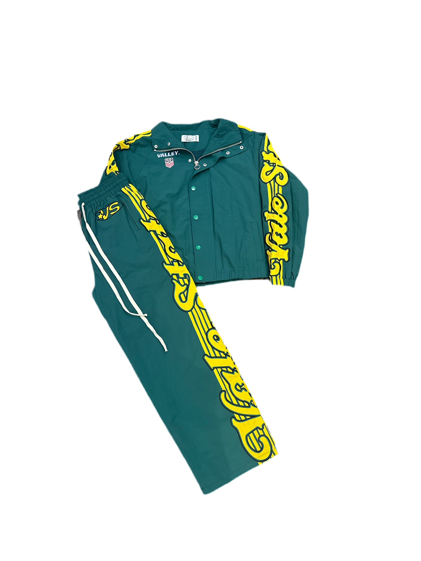 Vale Track Suit Green/Yellow