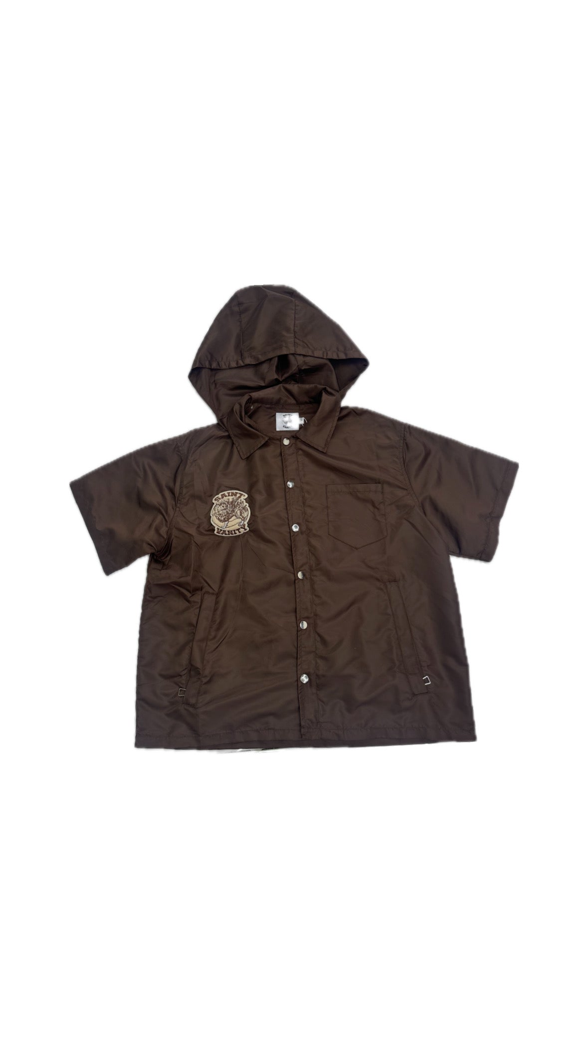 Saint Vanity Nylon Shirt- Brown