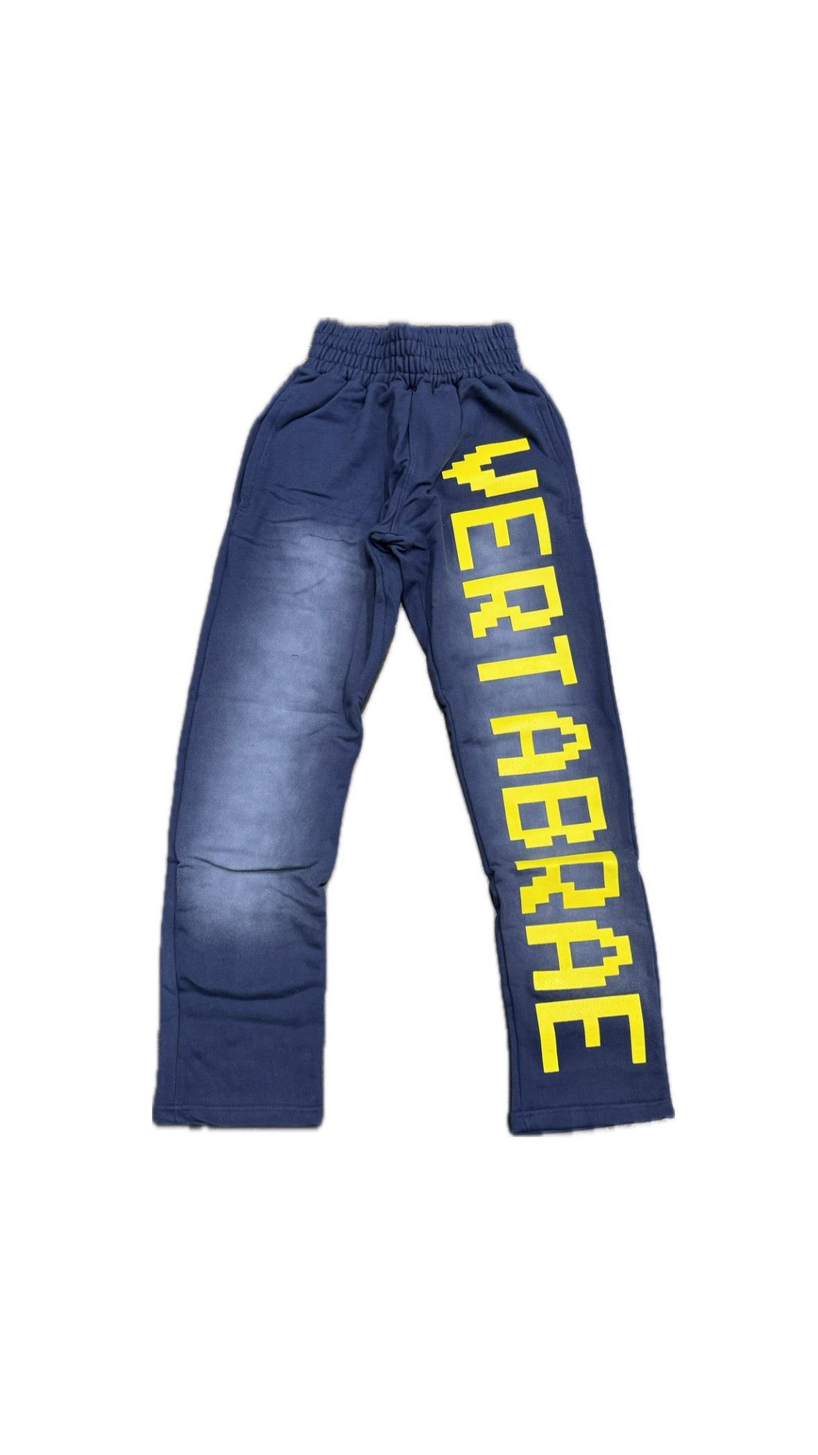 Vertabrae Sweatpants- Navy/Yellow