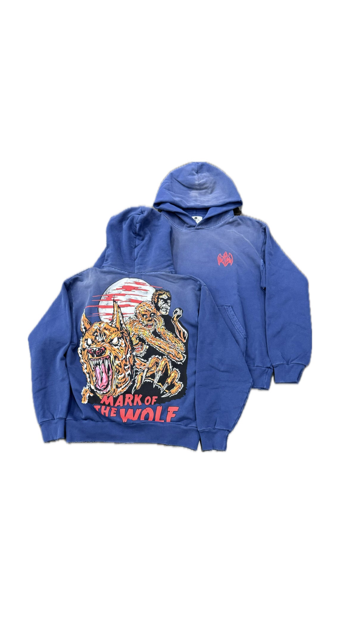 Warren Lotas Mark Of The Wolf Hoodie-Blue