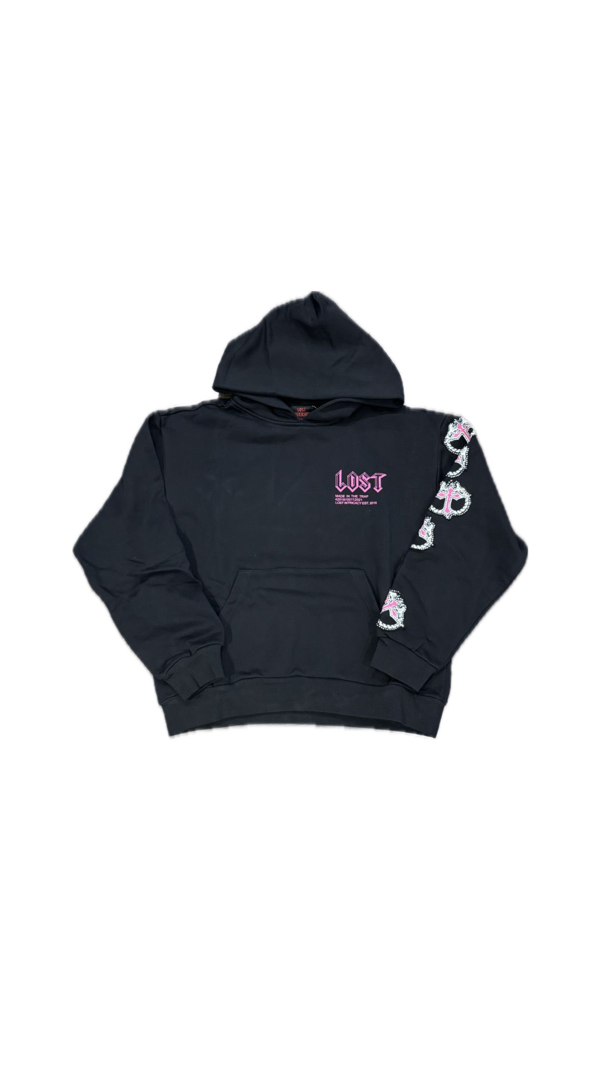 Lost Intricacy MITT Hoodie- Black/Pink