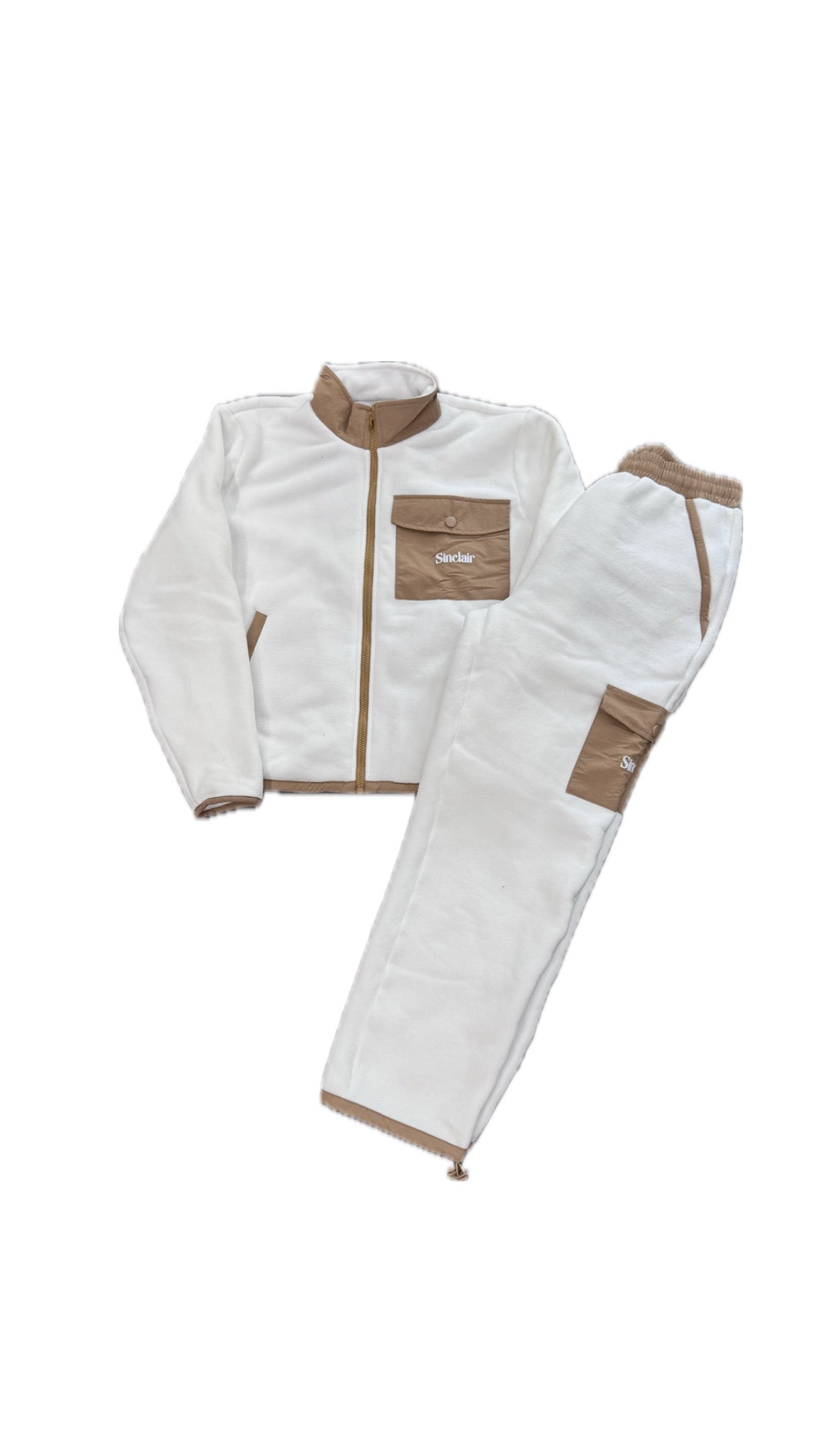 Sinclair Global Cargo Fleece Sweatsuit- Tan