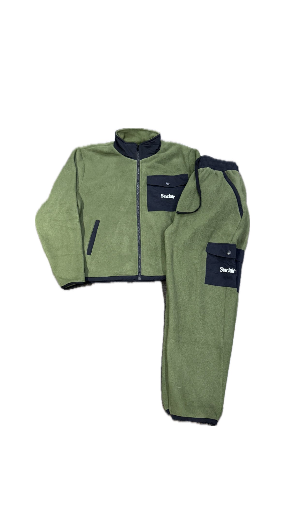 Sinclair Global Cargo Fleece Sweatsuit- Olive