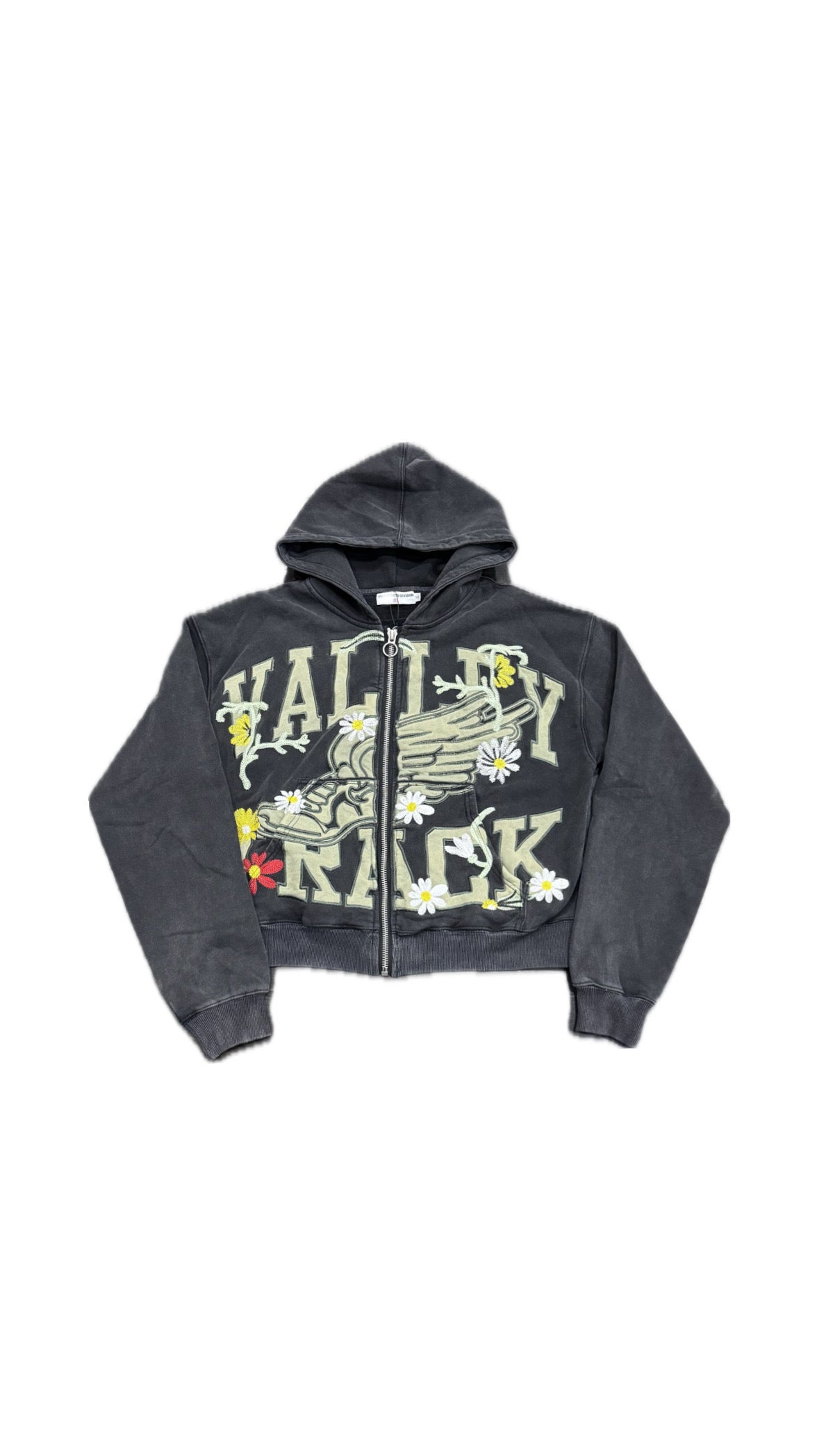 Vale Hoodie Garden Zip-Up Black