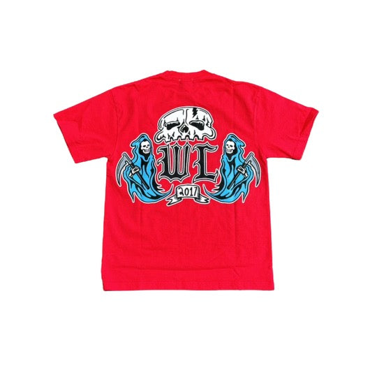 Warren Lotas WL Crest Tee Red