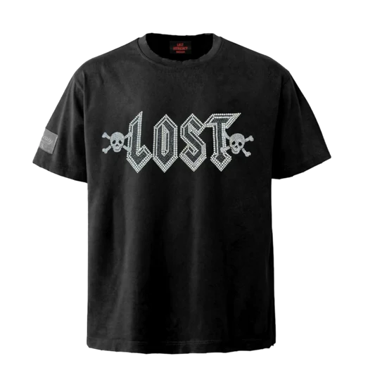 Lost Intricacy 'Black' Rhinestone Tee