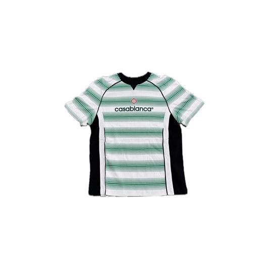 Casablanca Pinstripe Soccer Jersey Green