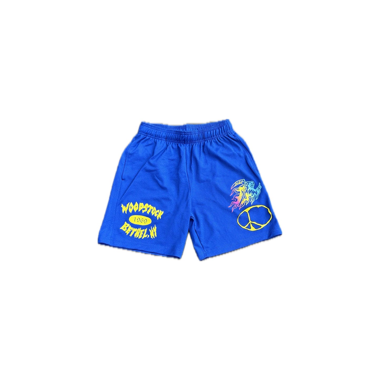 Warren Lotas 'Woodstock' Mesh Shorts Blue