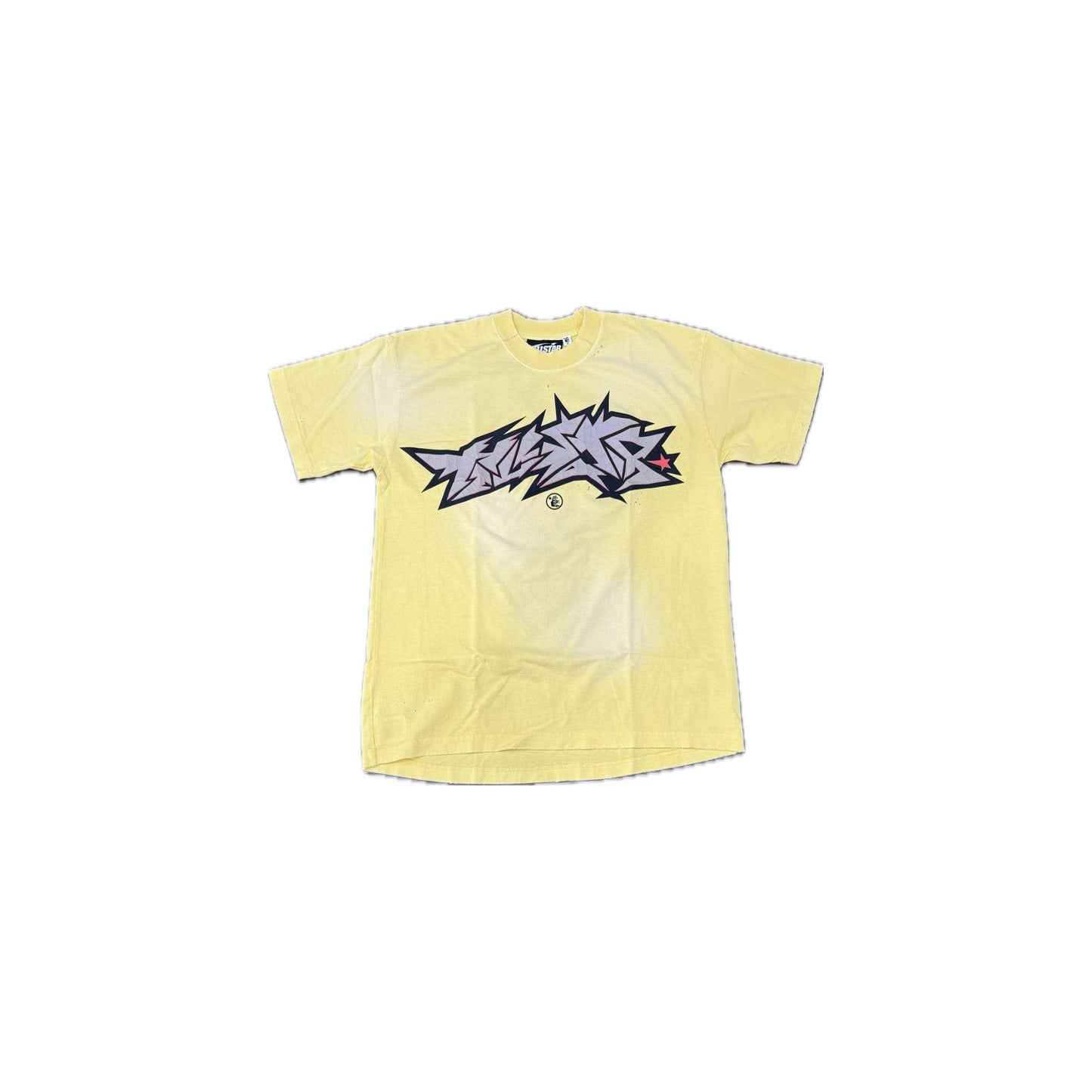 Hellstar Tee Cracked Paint 'Yellow'