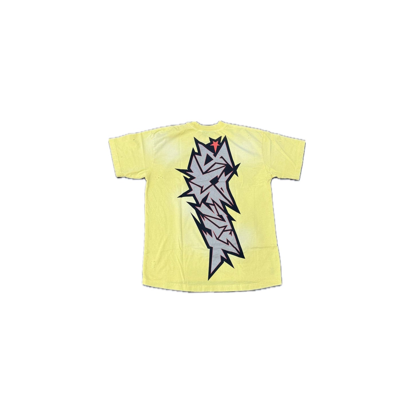 Hellstar Tee Cracked Paint 'Yellow'