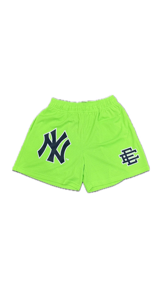 Eric Emanuel EE Basic Shorts Yankees Lime Green