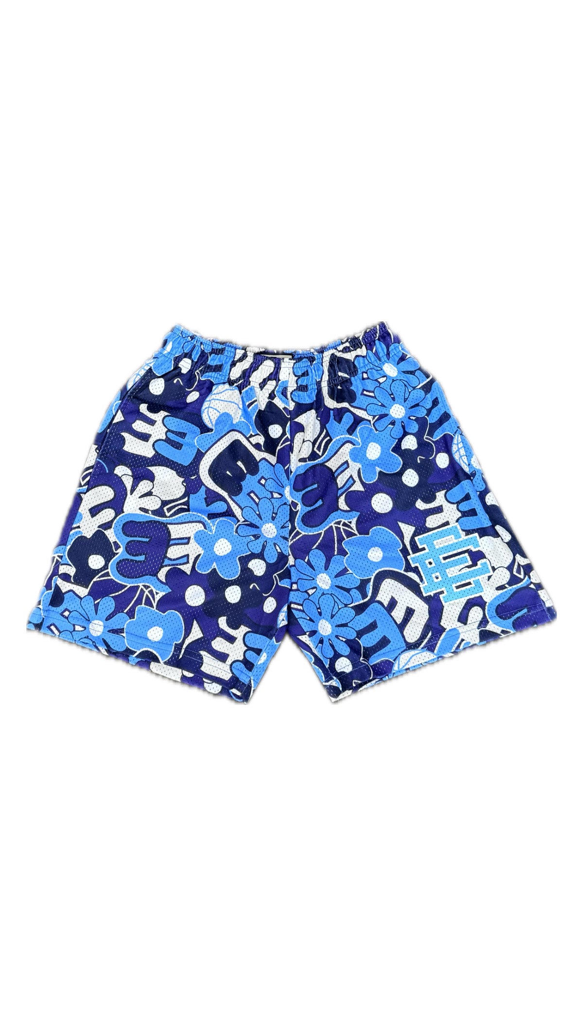 Eric Emanuel EE Basic Shorts Bubble Letters Blue