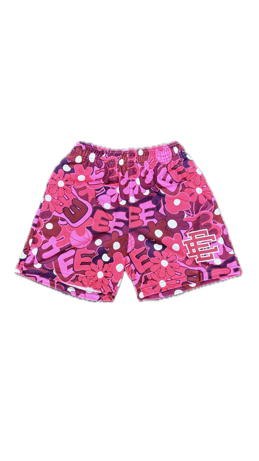 Eric Emanuel EE Basic Shorts Bubble Letters Red/Pink