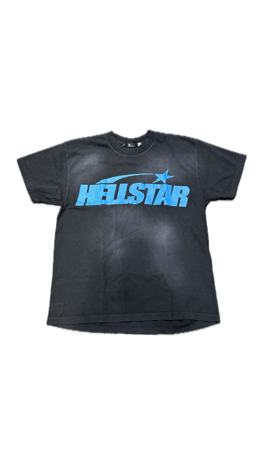 Hellstar Gel Logo Black/Blue Tee