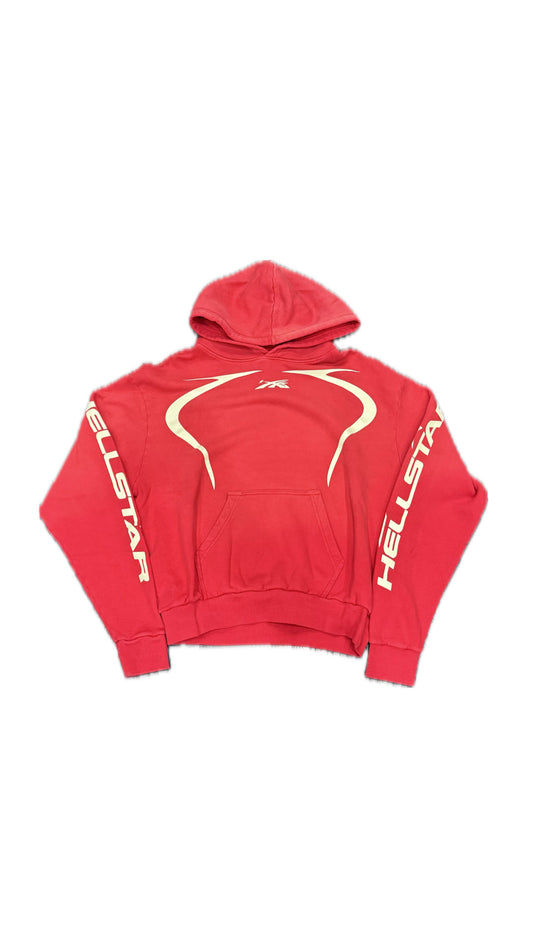 Hellstar Red Small Logo Hoodie