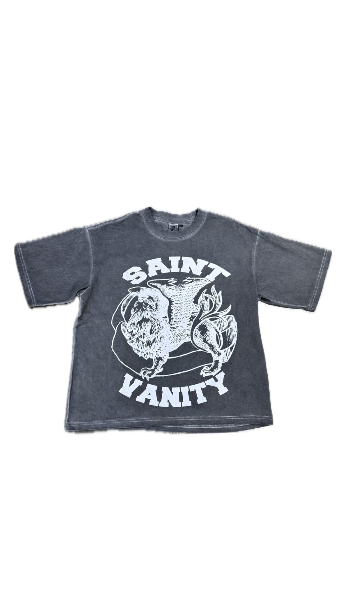 Saint Vanity Griffin Tee Charcoal Grey