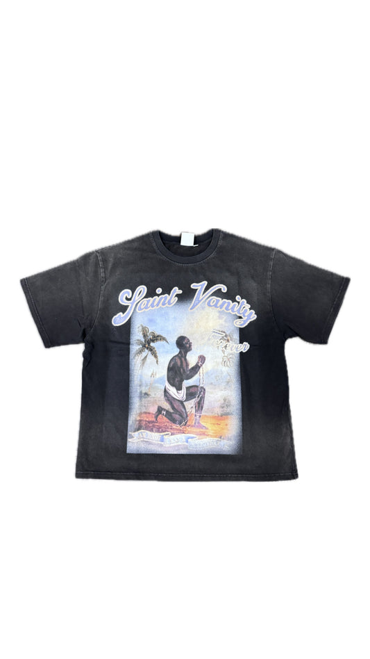 Saint Vanity Prayer Tee Black