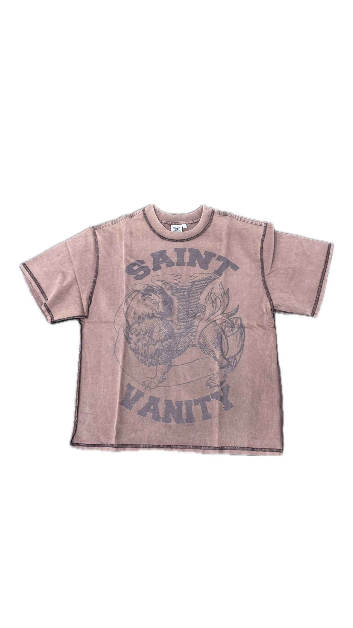 Saint Vanity Griffin Tee Brown Sun-Dried