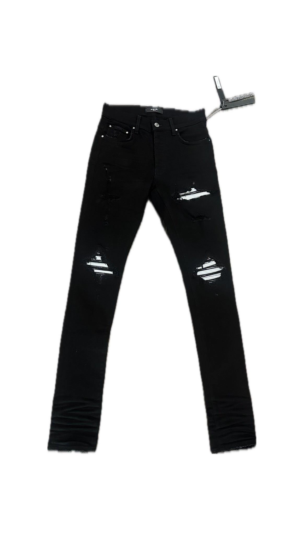 Mike Amiri Jeans MX1 Black/White Silver