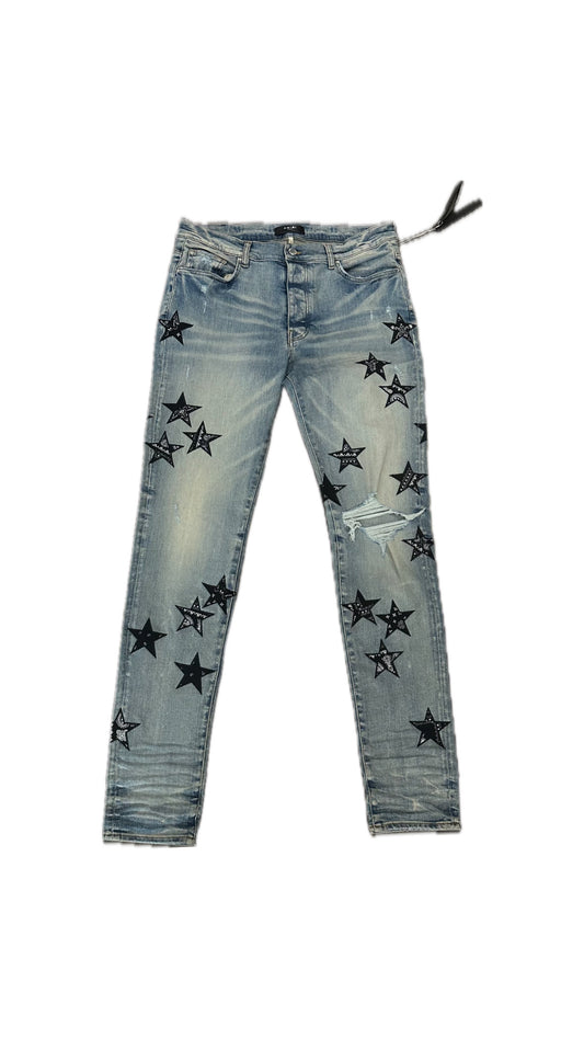 Mike Amiri Jeans MX1 Light Wash/Stars