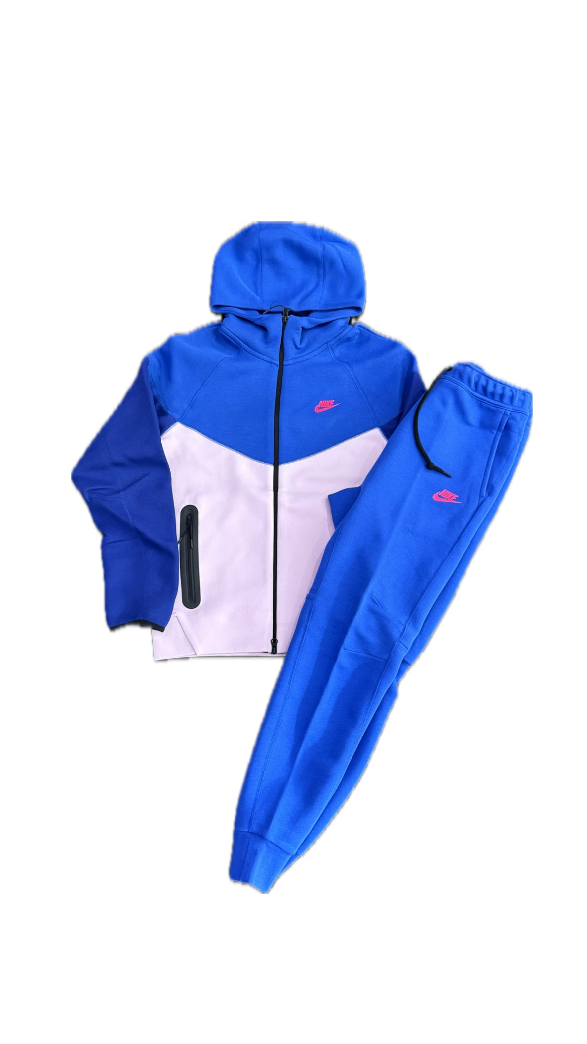 Nike Tech Sweatsuit Blue/Pink