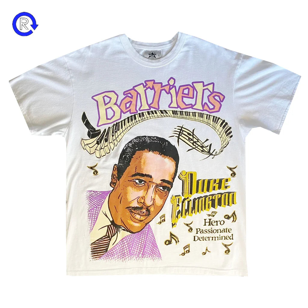 Barriers Duke Ellington Tee White